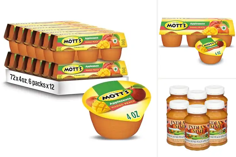 Detailed view of Best Apple Sauce Peach Flavor Best