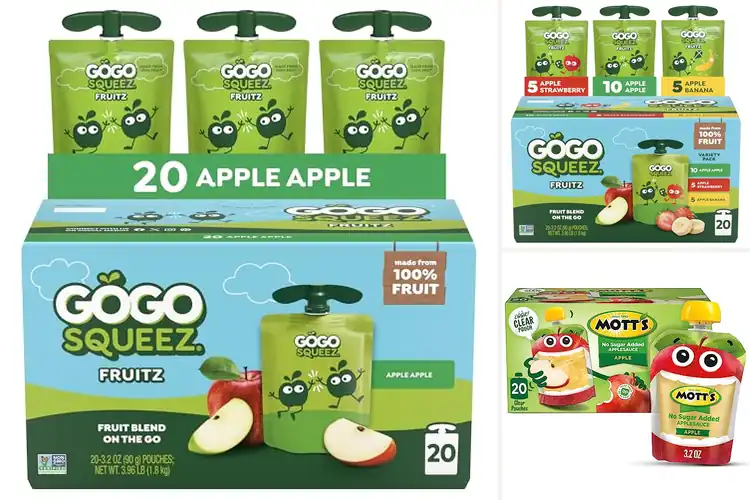 Detailed view of Best Baby Friendly Apple Sauce Packets