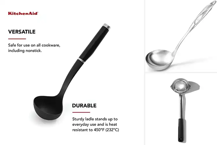 Detailed view of Best Dishwasher Safe Ladles