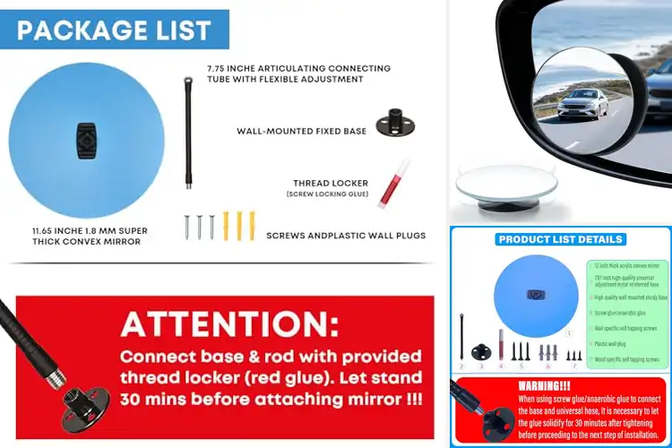 Detailed view of Best Frameless Convex Mirrors
