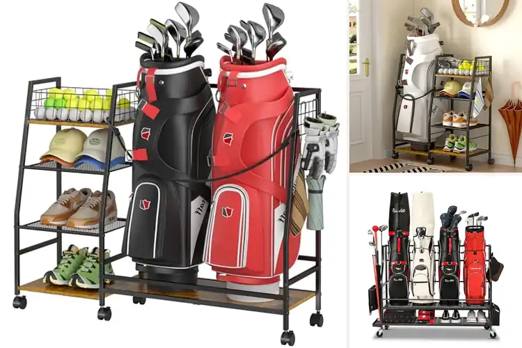 Detailed view of Best Golf Bag Storage Racks: Top 10 Picks for Organized Gear