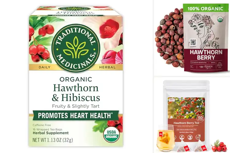 Detailed view of Best Heart Support Hawthorn Berries Tea