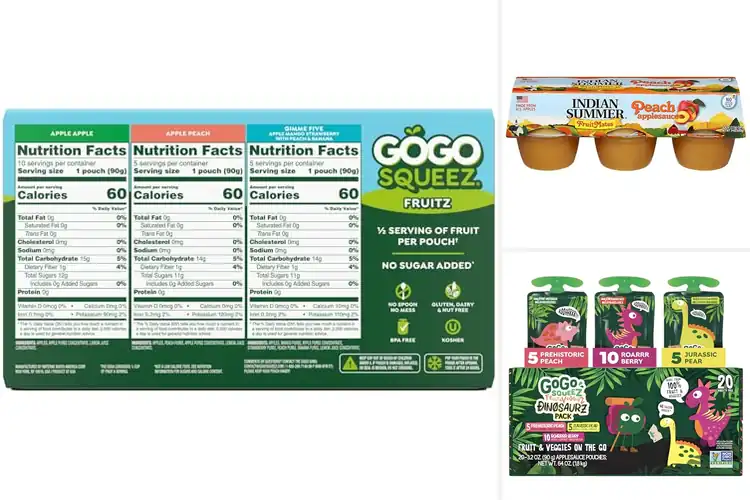 Detailed view of Best Kid Friendly Apple Sauce Peach