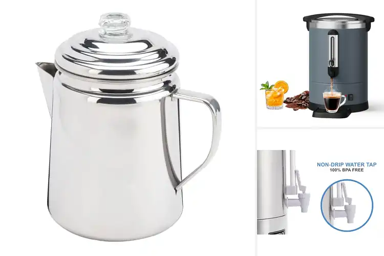 Detailed view of Best Large Capacity Percolators: 10 Picks for Big Cafes
