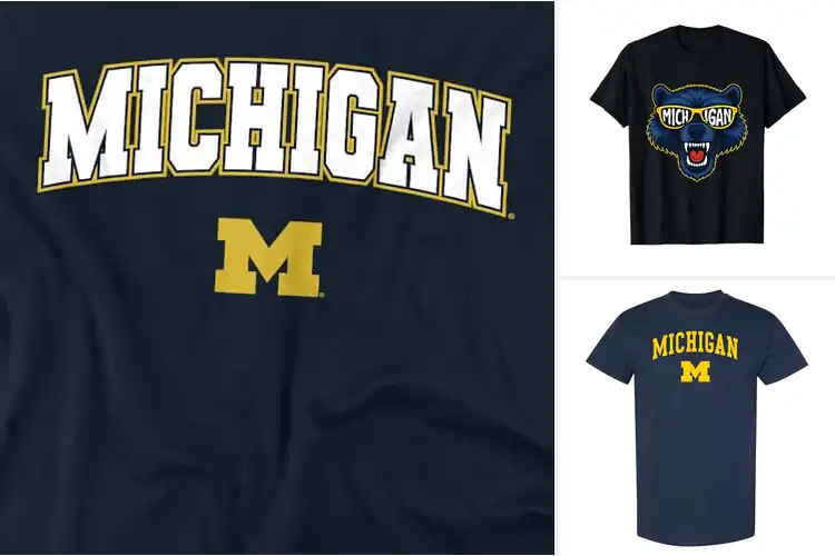 Detailed view of Best Michigan Wolverines T Shirts