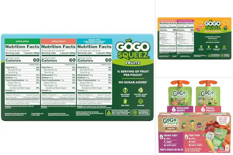 Detailed view of Best On The Go Apple Sauce Peach