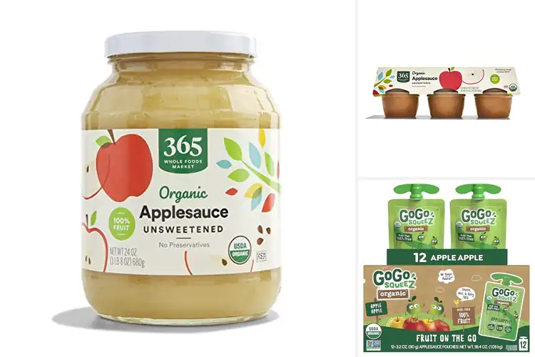 Detailed view of Best Organic Apple Sauce Pleasing Purity