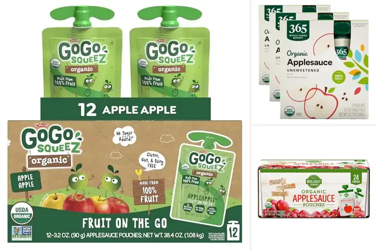 Detailed view of Best Organic Apple Sauce Pouches for Healthy Snacking