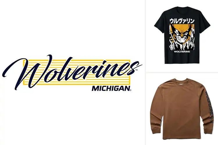 Detailed view of Best Screen Printed Wolverines Graphics