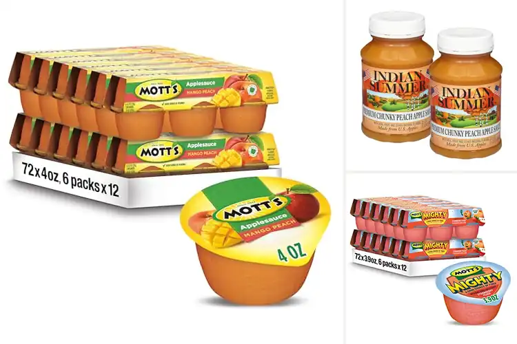 Detailed view of Best Sweet Apple Sauce Peach